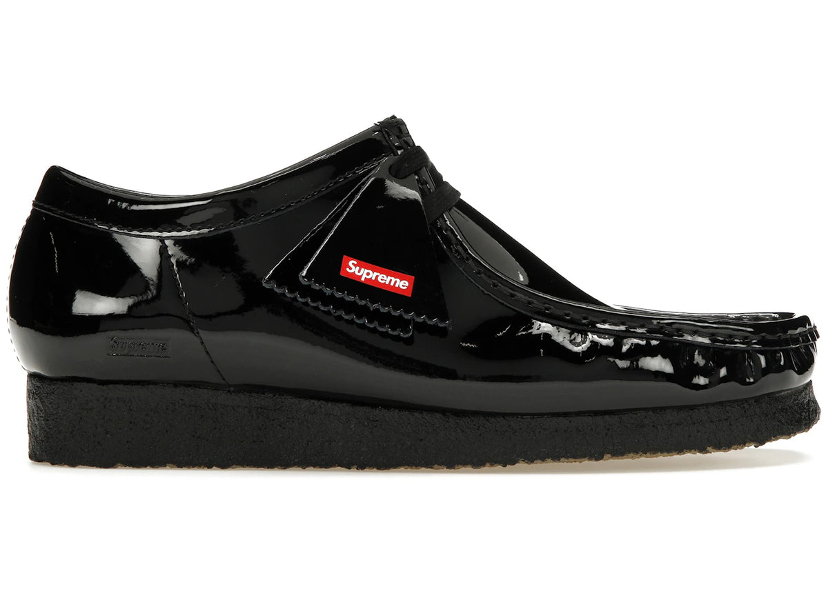 Clarks Originals Wallabee Patent Leather Boot Supreme Black - main view