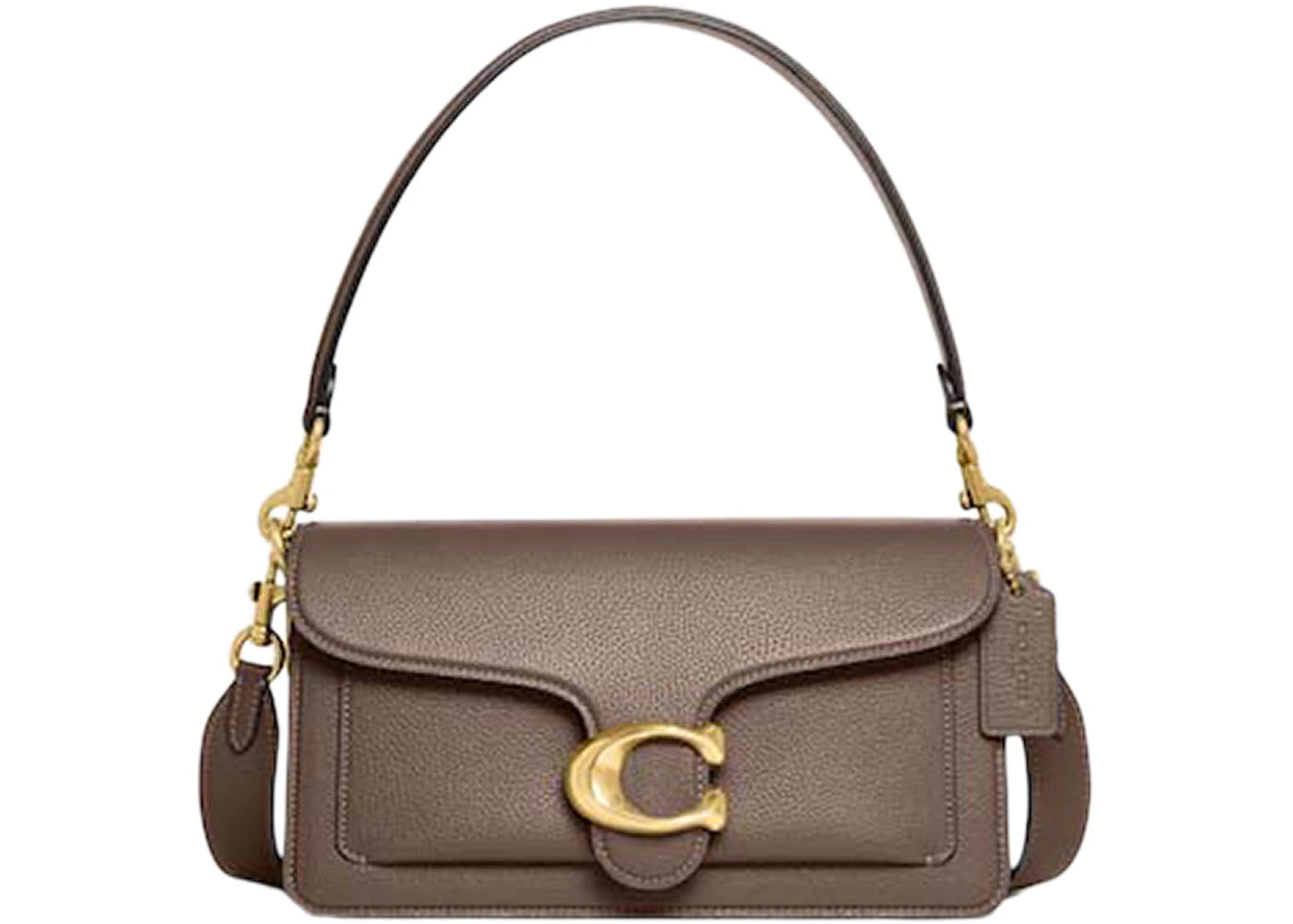 Coach Shoulder Bag Tabby 26 Brass/Dark Stone - main view