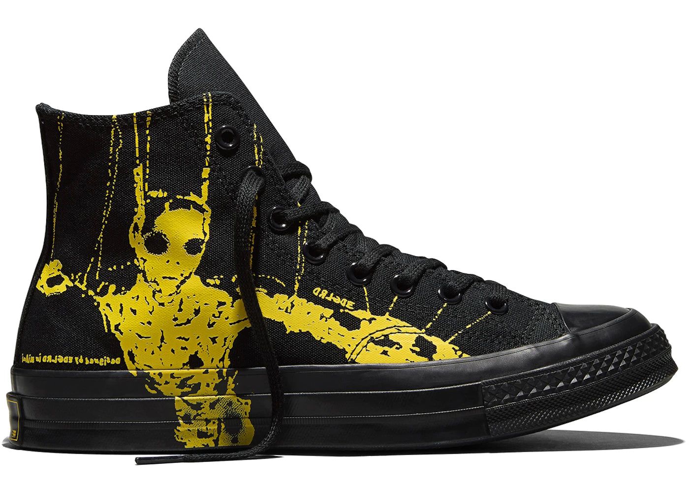 Converse Chuck 70 Hi EDGLRD Black Yellow - main view