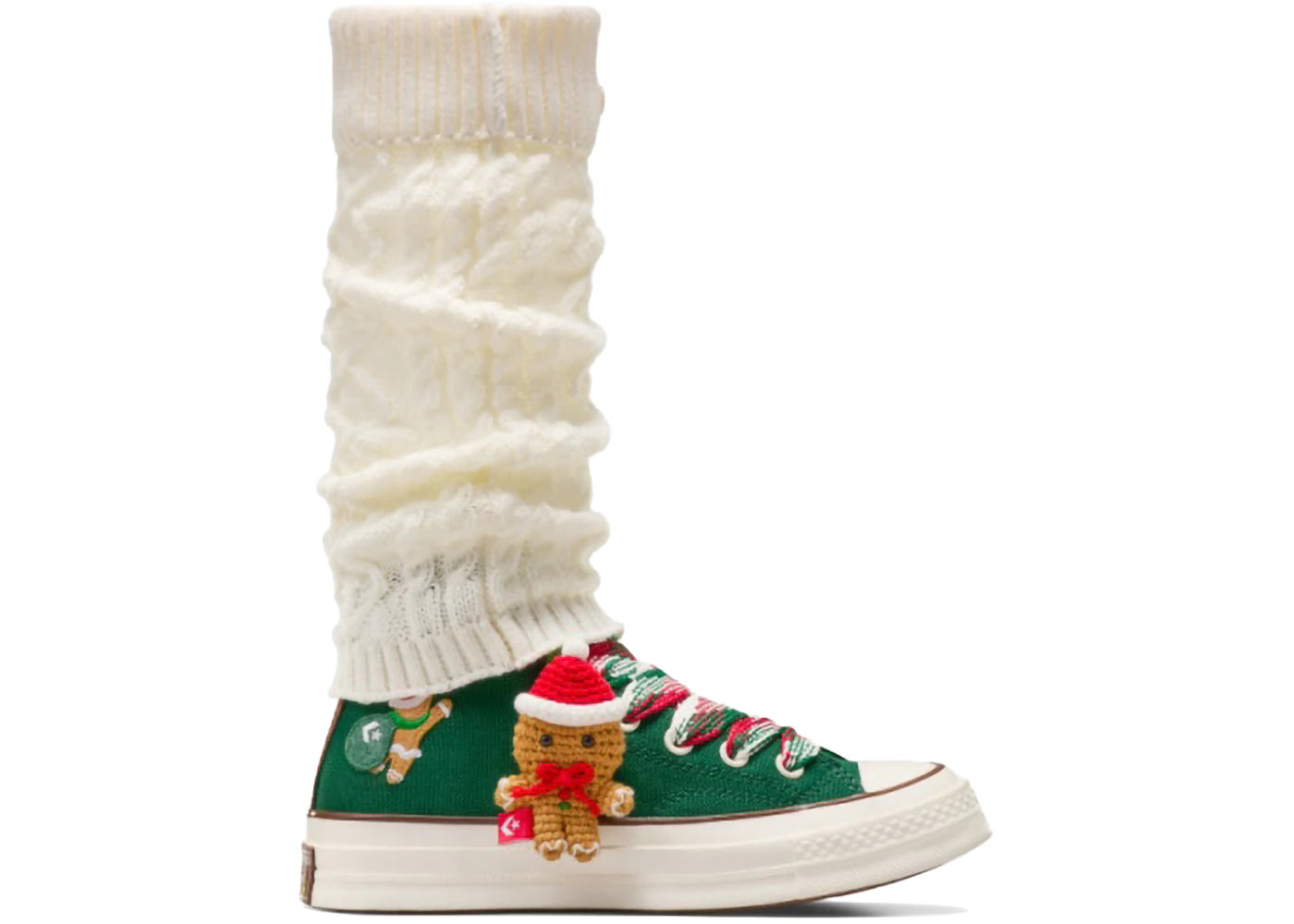 Converse Chuck 70 Hi-X-Mas Pain d'épice et chaussettes tricotées Trèfle de minuit
