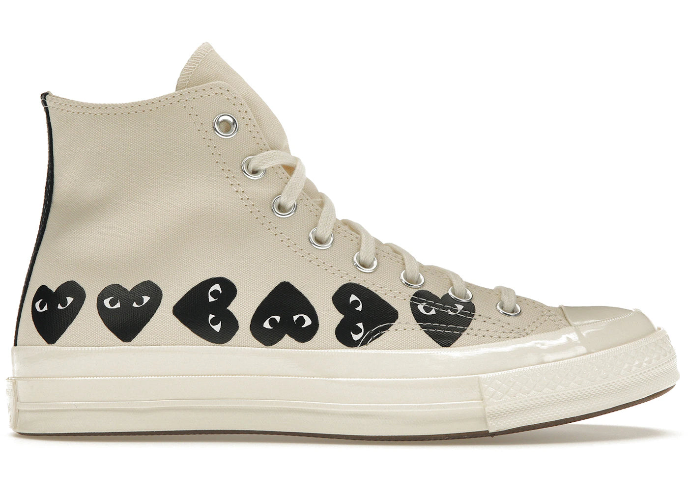 Converse Chuck Taylor All Star 70 Hi-Comme des Garcons PLAY Multi-Heart Milk