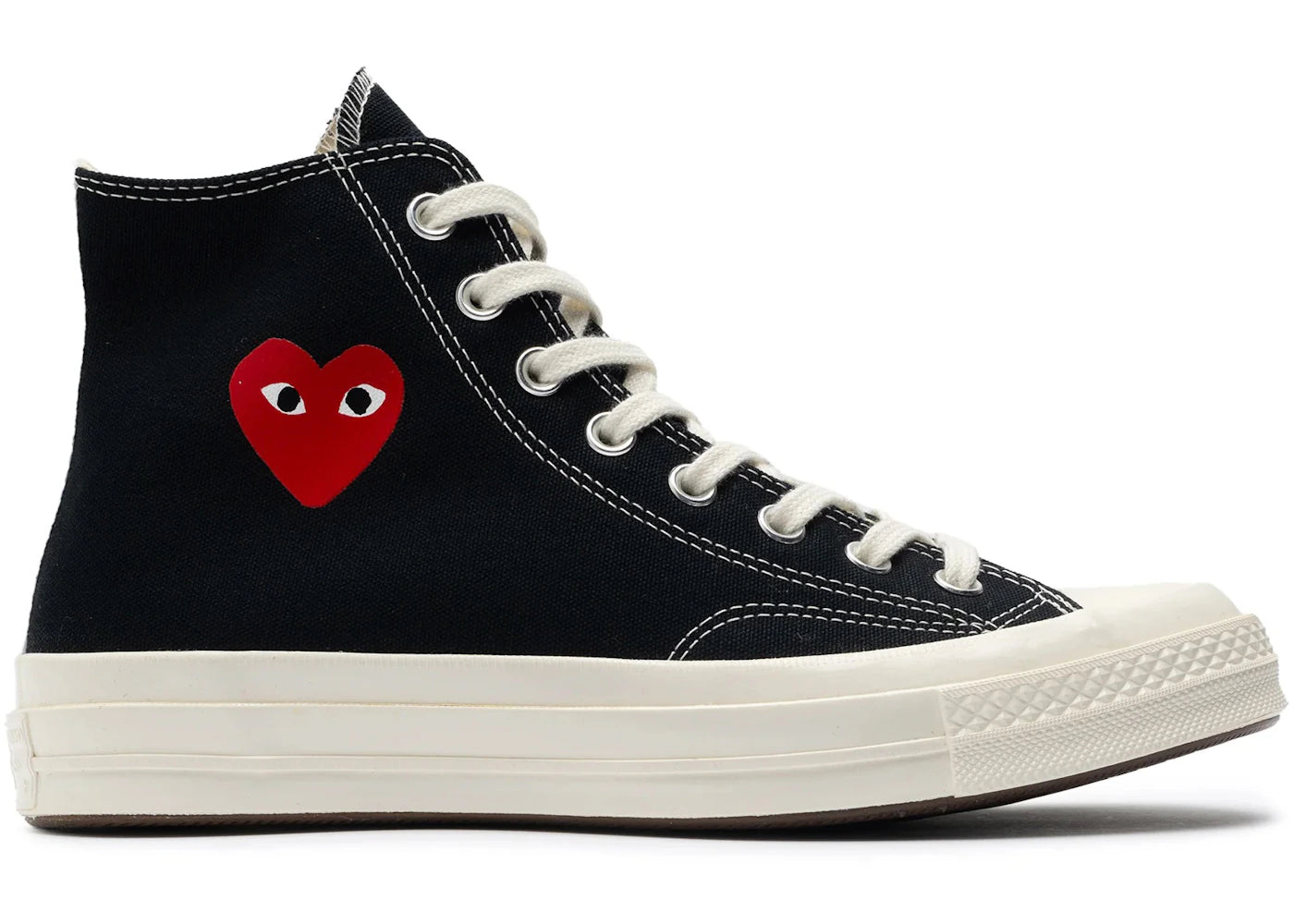 Converse Chuck Taylor All Star 70 Hi-Comme des Garcons PLAY Single Heart Black