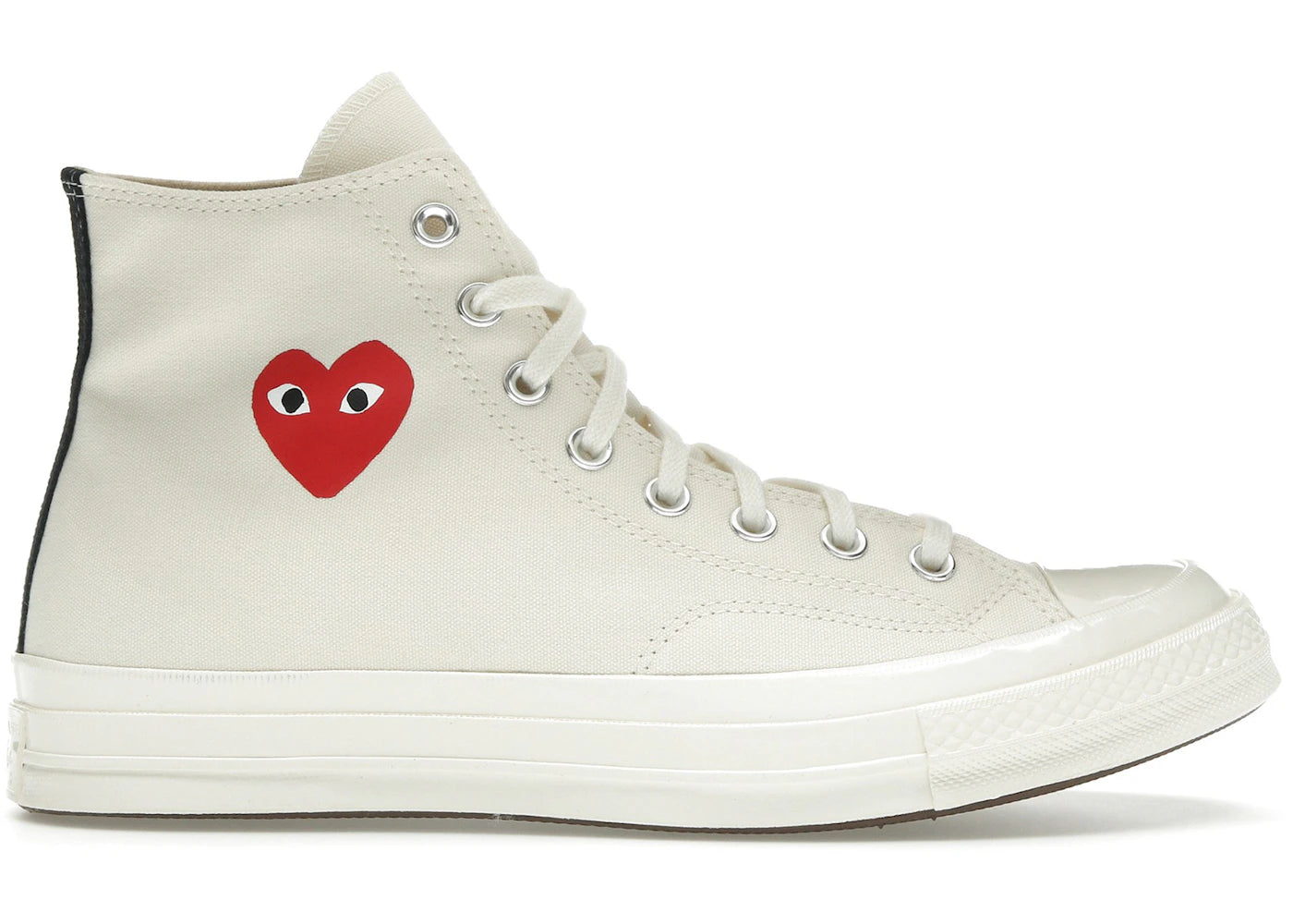 Converse Chuck Taylor All Star 70 Hi-Comme des Garcons PLAY Single Heart Milk