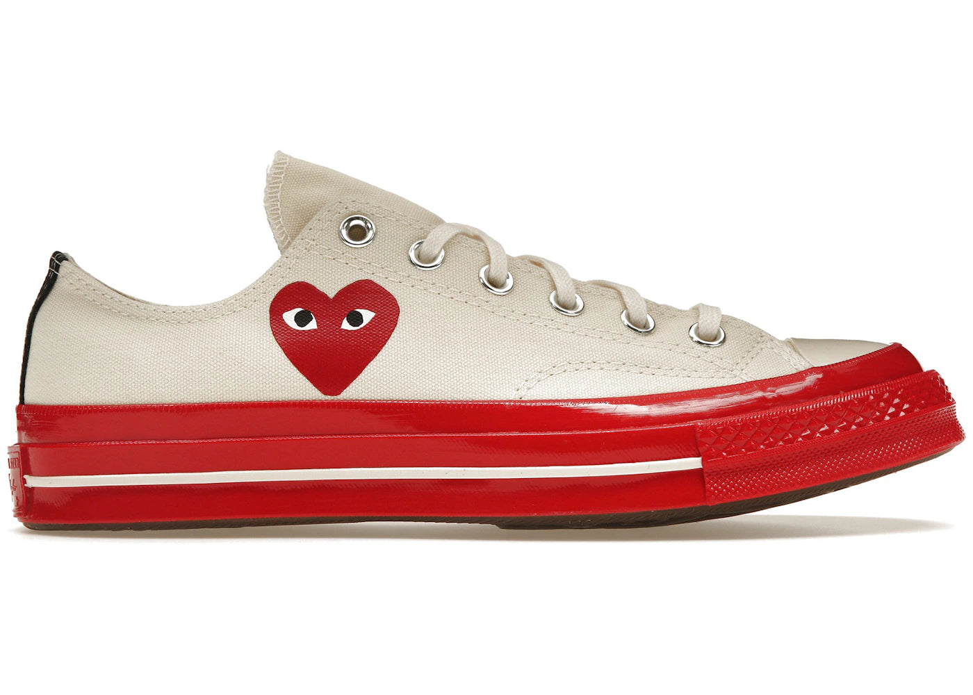 Semelle intermédiaire rouge Egret des Converse Chuck Taylor All Star 70 Ox-Comme des Garçons PLAY