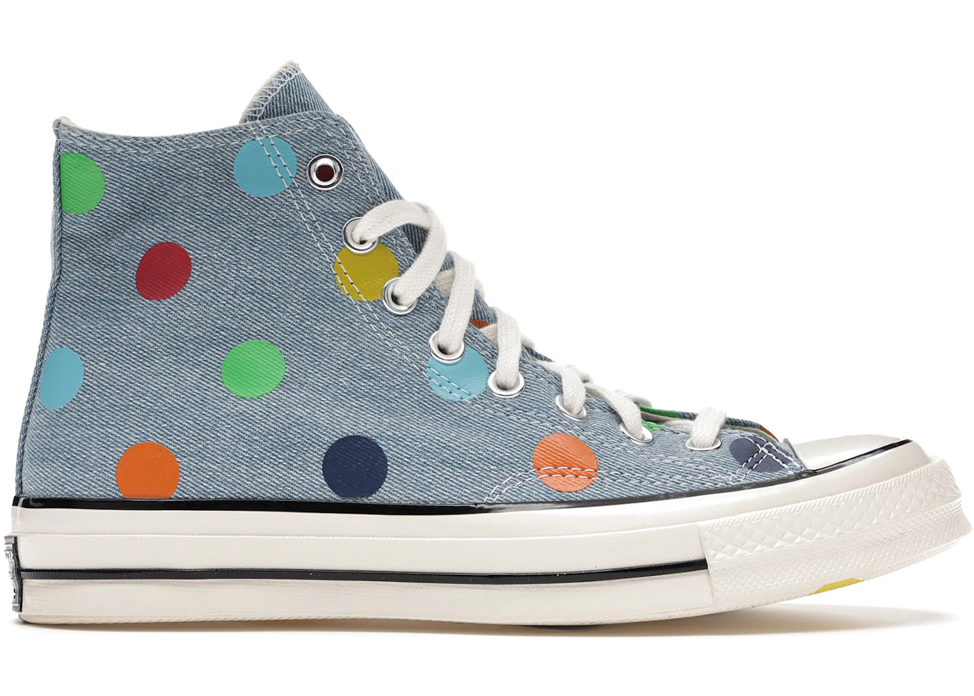 Converse Chuck Taylor All Star 70 Hi-Golf Wang Denim Polka Dots