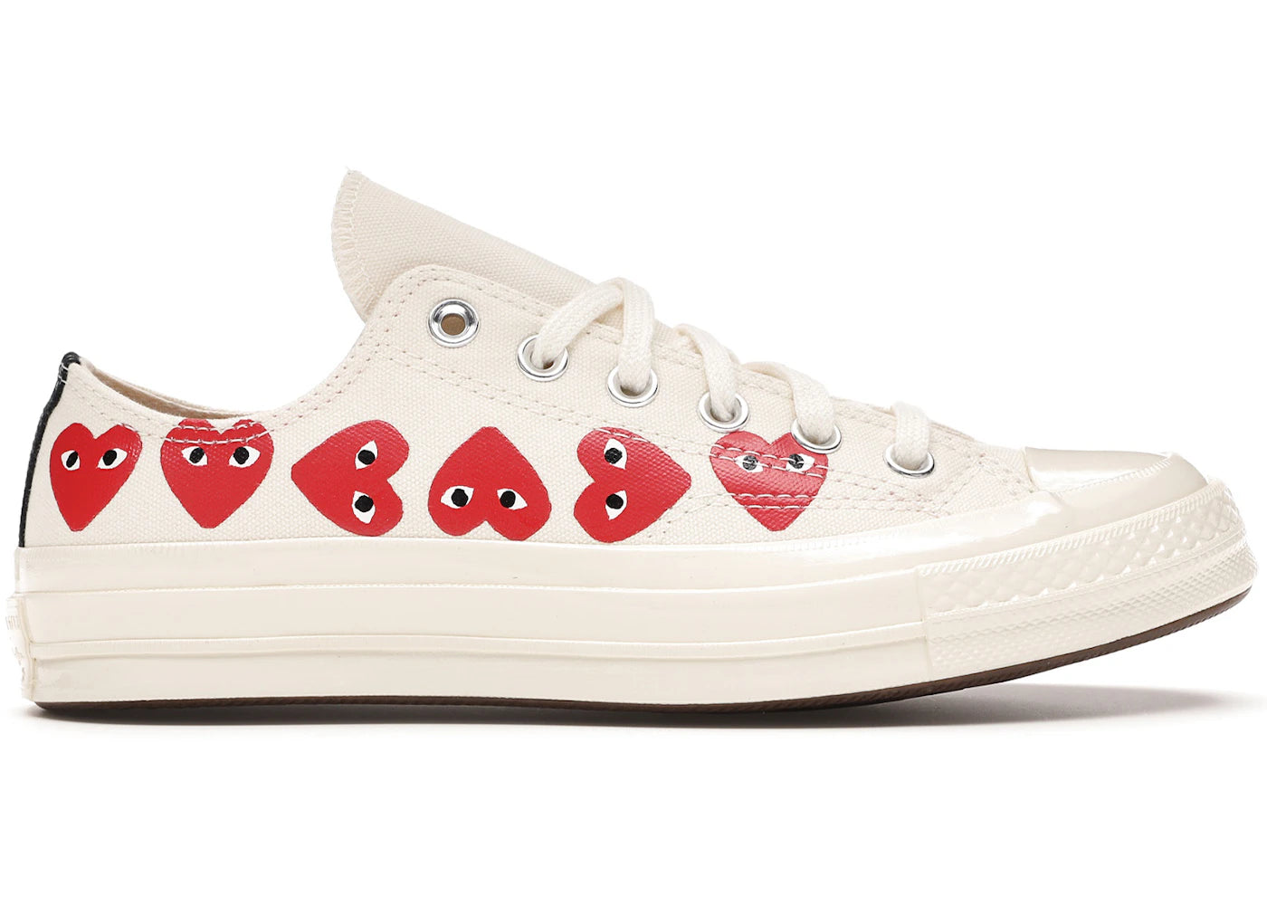 Converse Chuck Taylor All Star 70 Ox-Comme des Garçons PLAY Multi-Heart Blanc