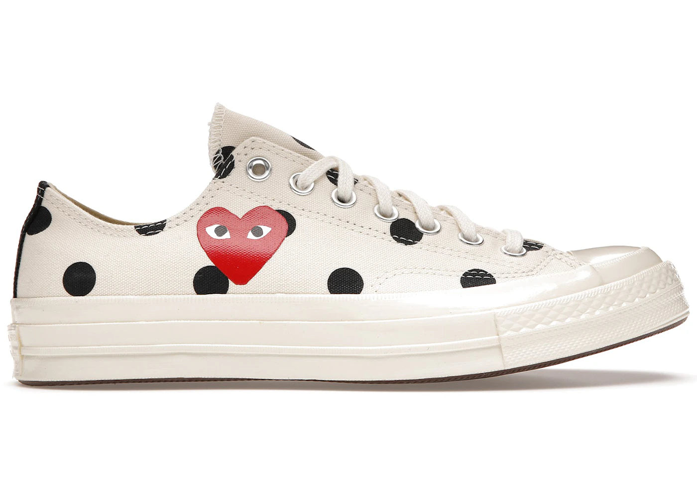 Converse Chuck Taylor All Star 70 Ox-Comme des Garcons PLAY Polka Dot White