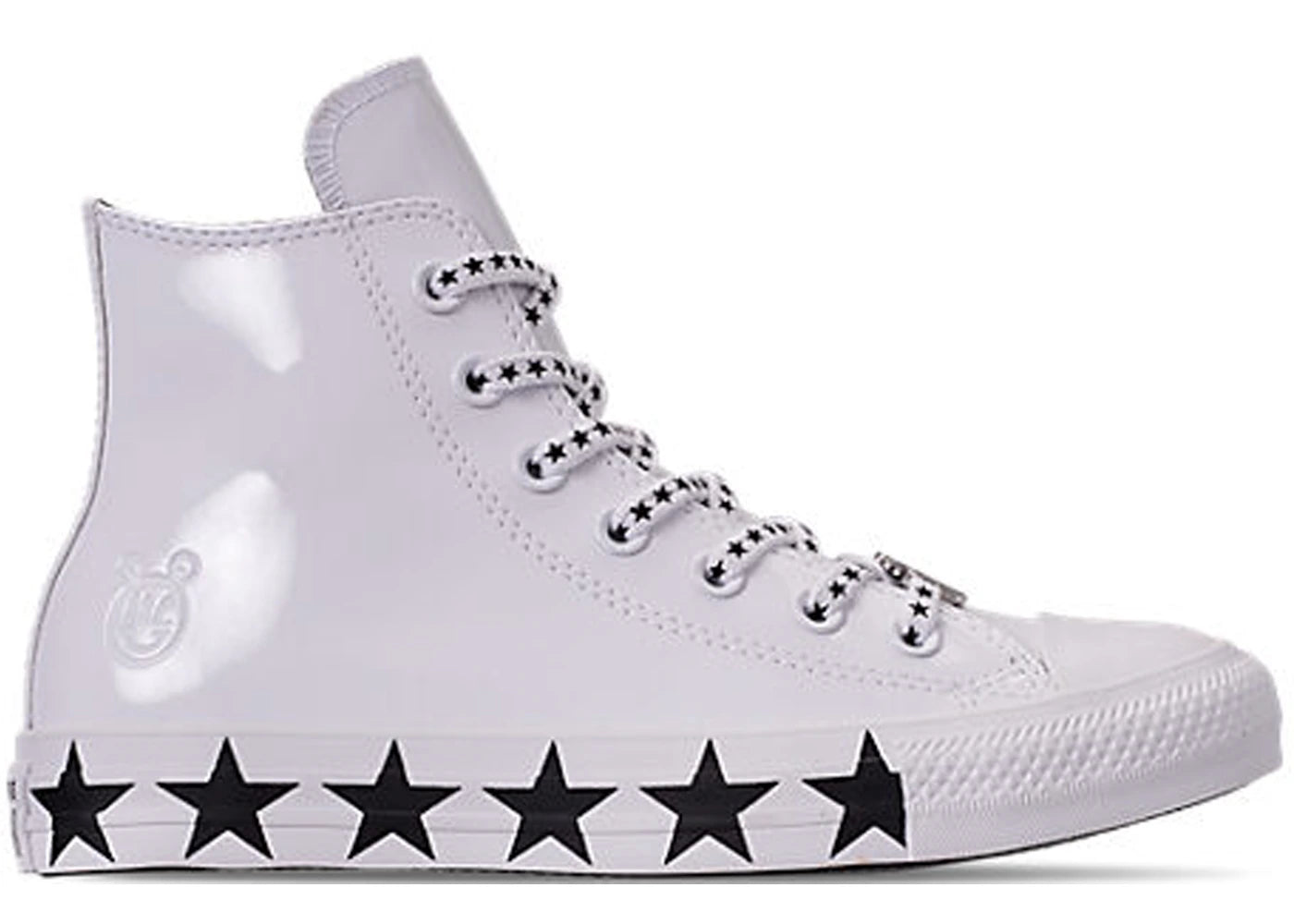 Converse Chuck Taylor All Star-Hi Miley Cyrus White Black Stars (Women's)
