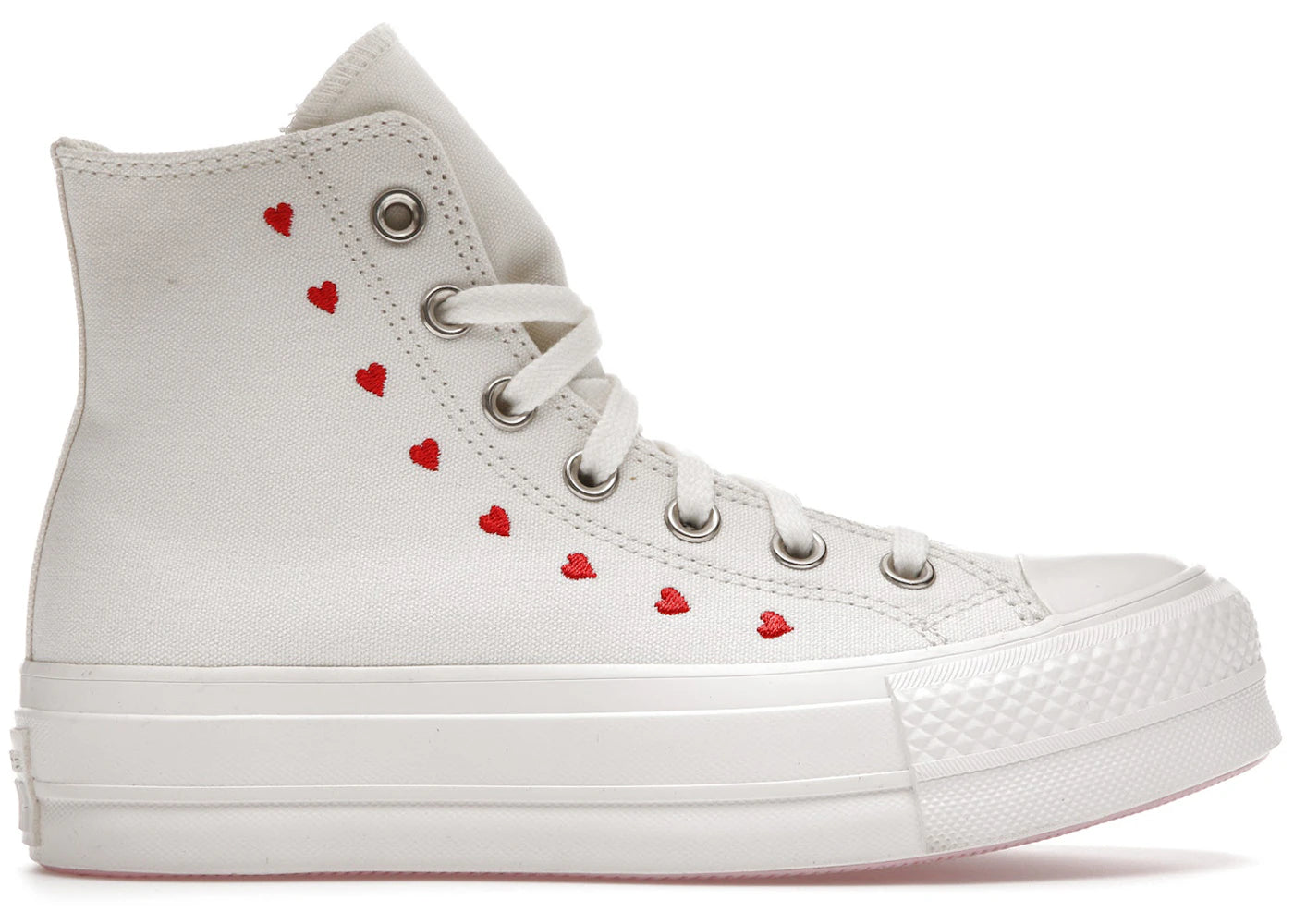 Converse Chuck Taylor All Star Lift Hi-White Red (Women's)