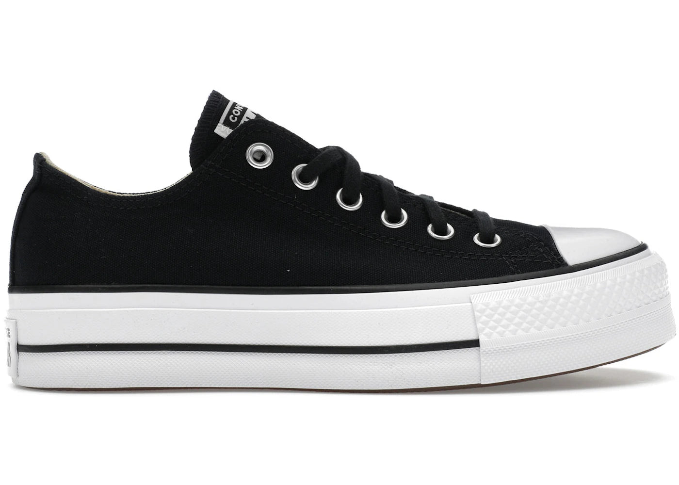 Converse Chuck Taylor All Star Lift Platform Low - Noir et blanc (Femme)