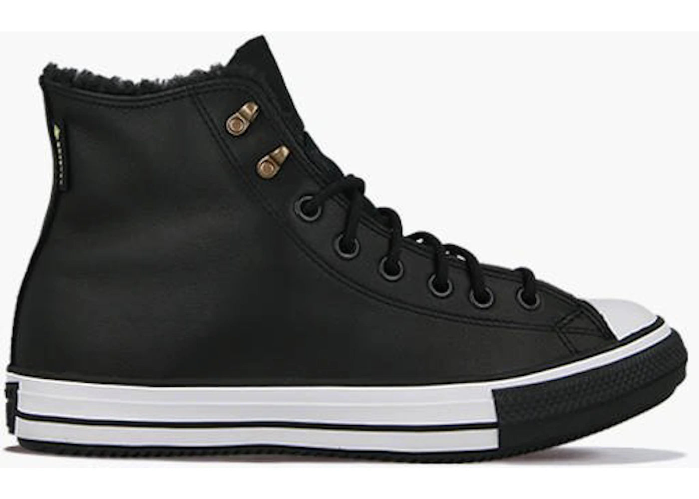 Converse Chuck Taylor All Star Winter Hi Sherpa Leather Black - main view