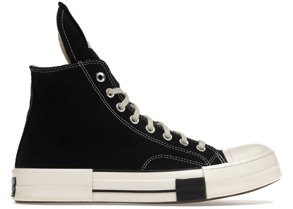 Converse DRKSTAR Hi Rick Owens DRKSHDW Black Egret - main view
