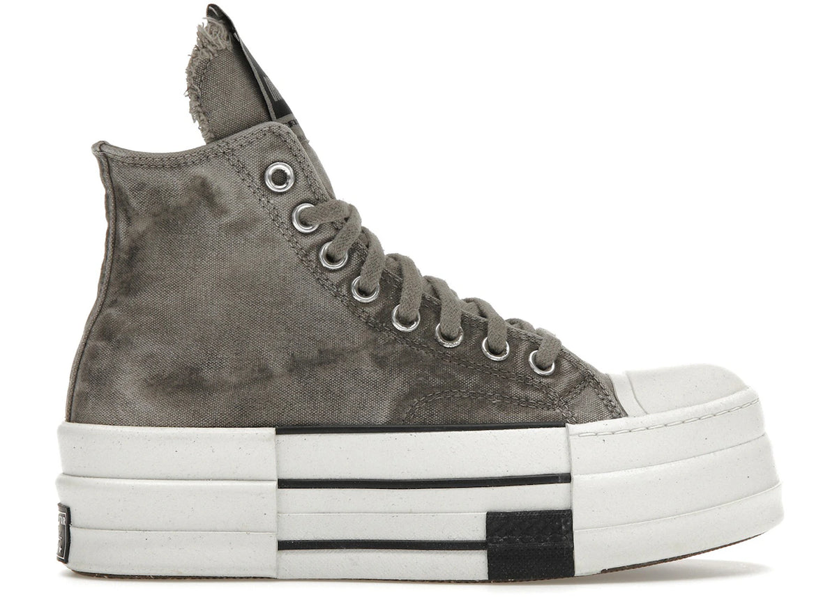 Converse DBL DRKSTAR Chuck Taylor All Star 70 Hi Rick Owens DRKSHDW Overdye Concrete - main view