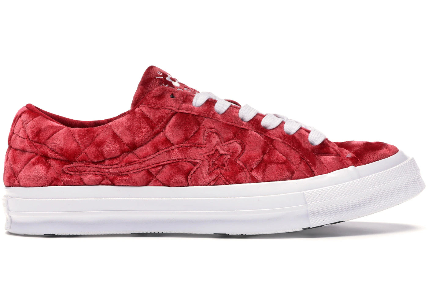 Converse One Star Ox-Golf le Fleur TTC Quilted Velvet Barbados Cherry