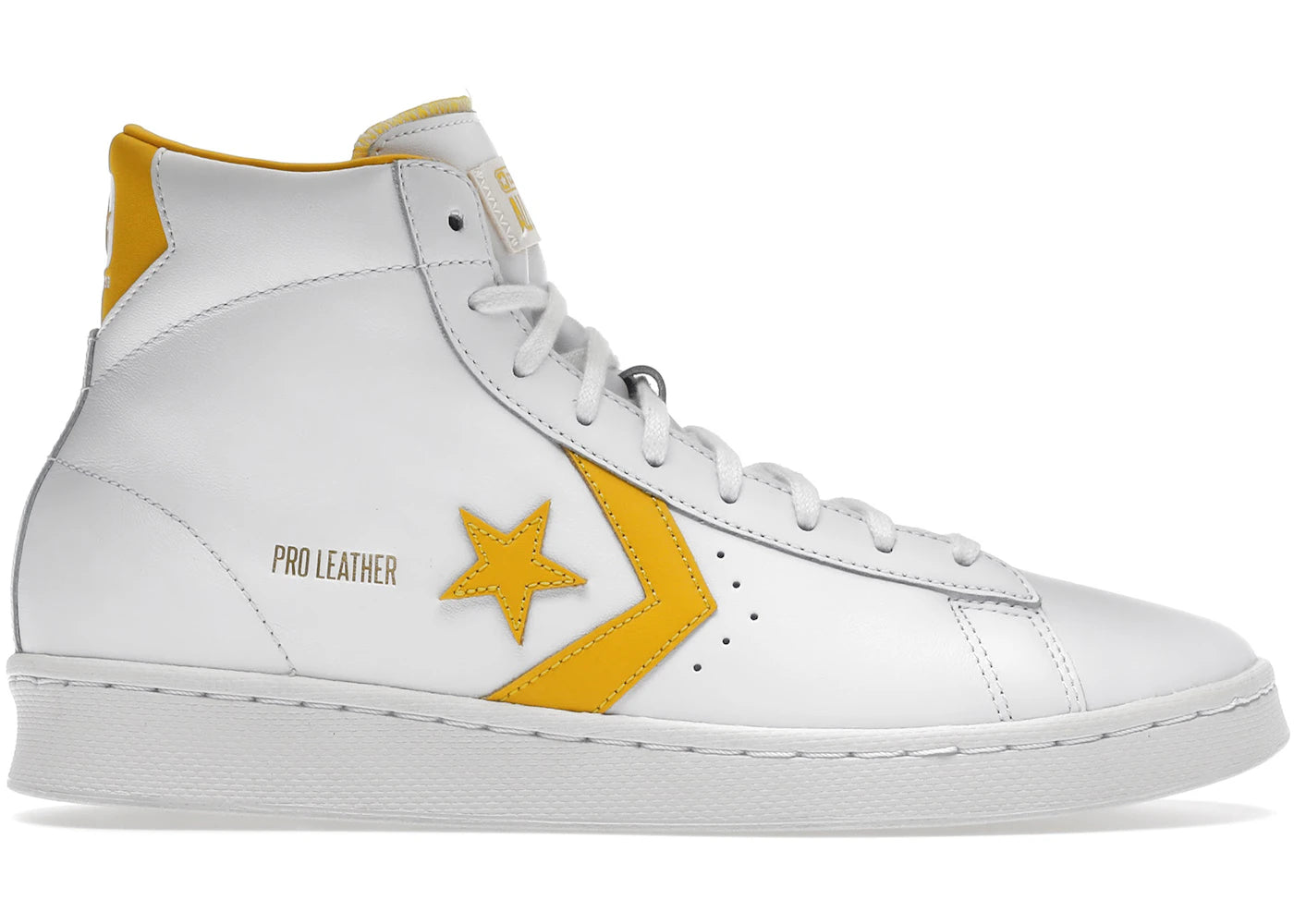 Converse Pro Leather Hi-White Amarillo