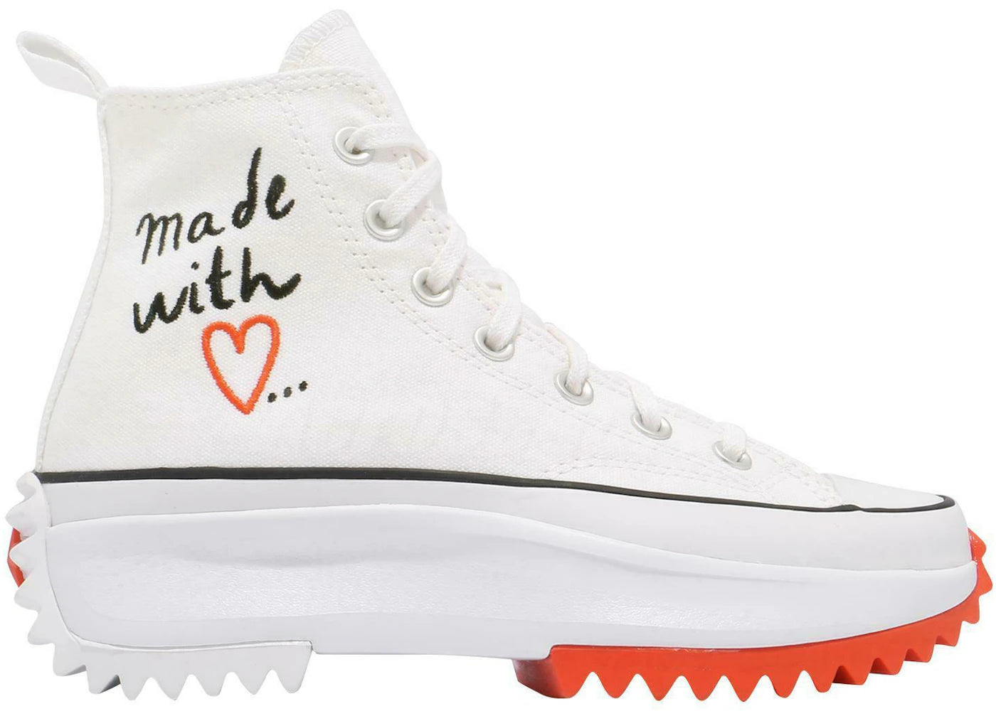 Converse Run Star Hike Hi-Made with Love White (Women's)