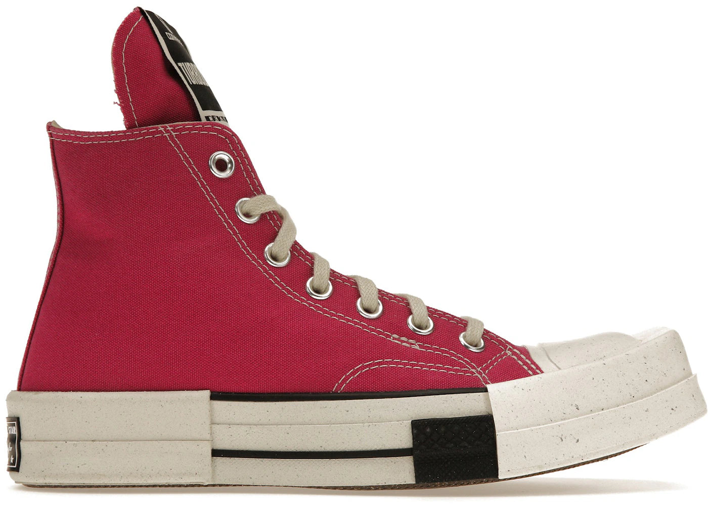 Converse TURBODRK Laceless Chuck Taylor All Star 70 Hi-Rick Owens DRKSHDW Cactus Flower Pink