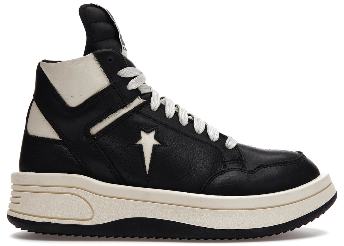 Converse TURBOWPN Mid Rick Owens DRKSHDW Black Cloud Cream - main view
