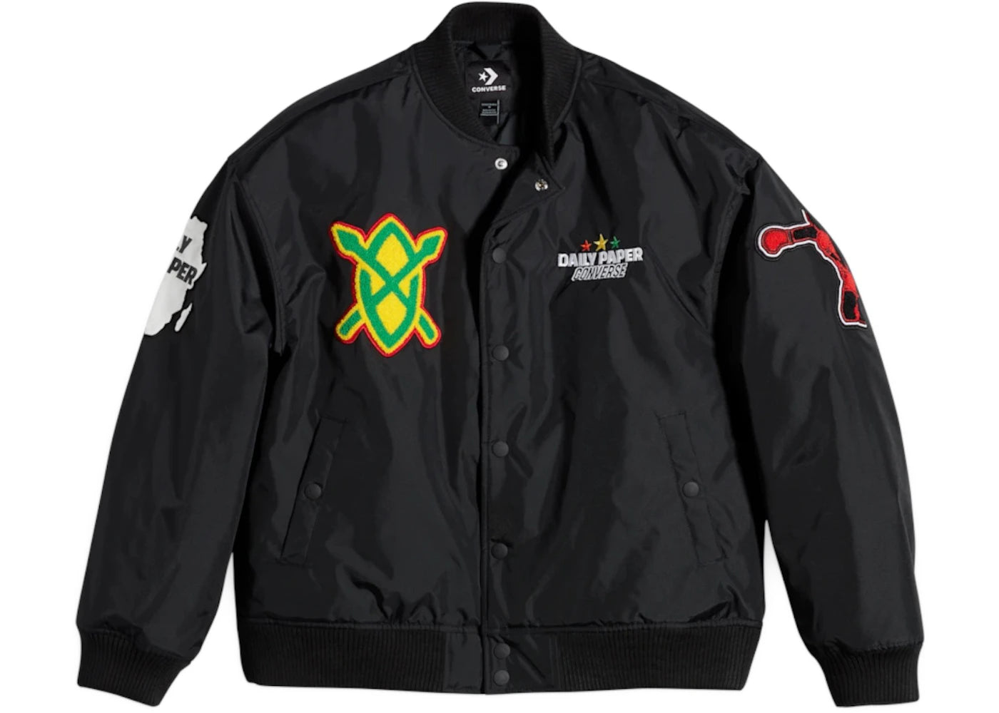 Converse x Daily Paper Stadium Jacket-Black