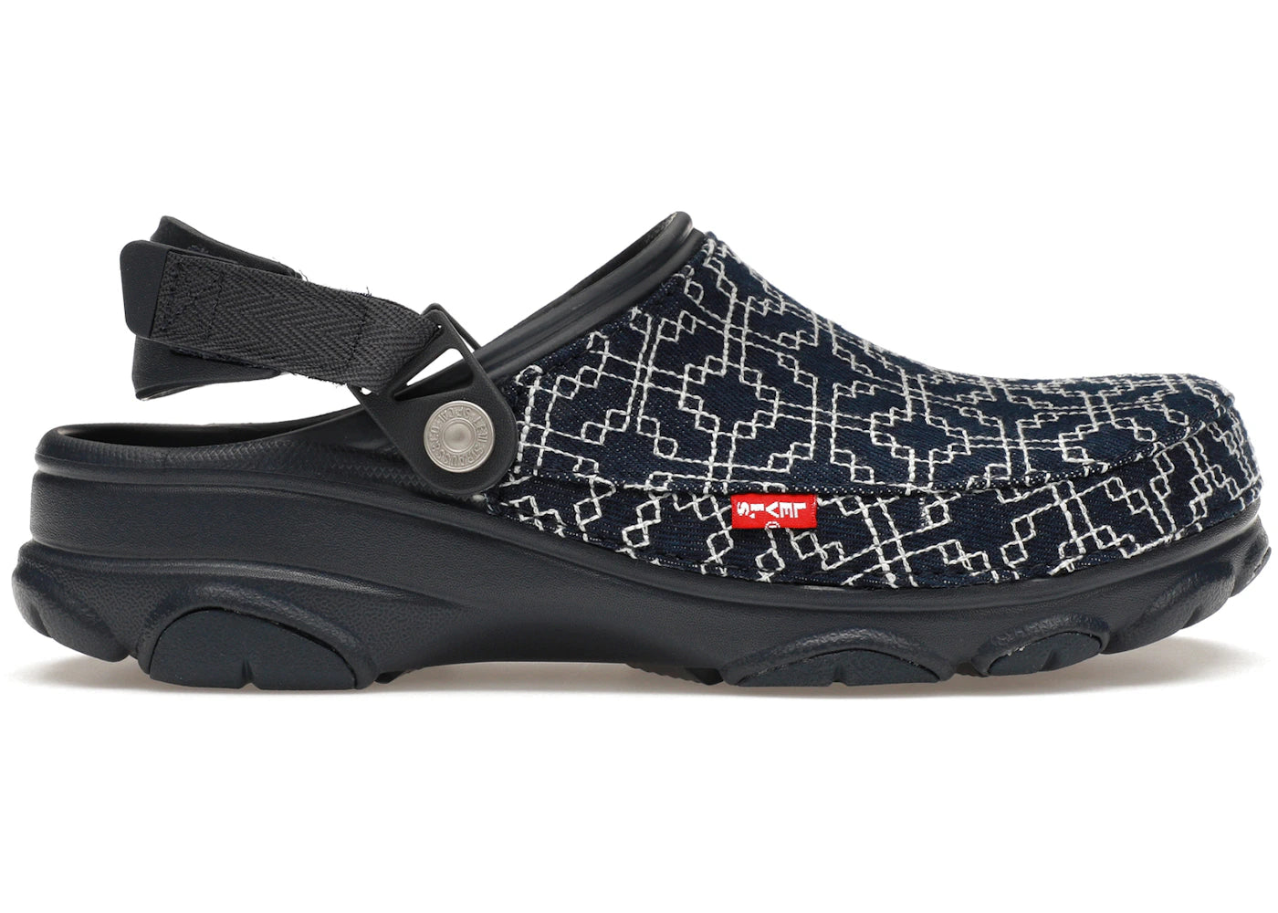 Sabots tout-terrain classiques Crocs - Levi's Sashiko Dark Wash