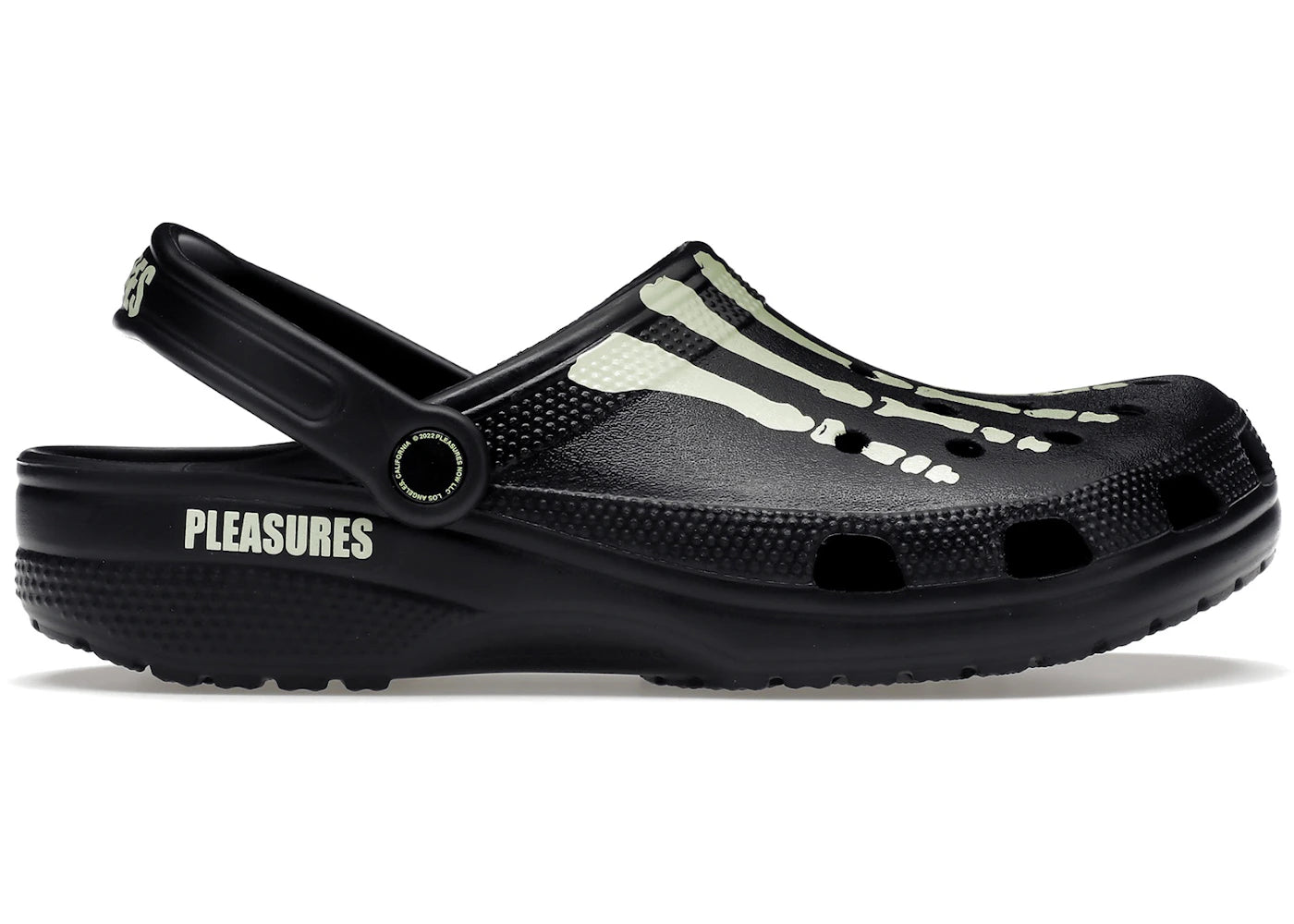 Crocs Classic Clog Pleasures Skeleton Black Glow