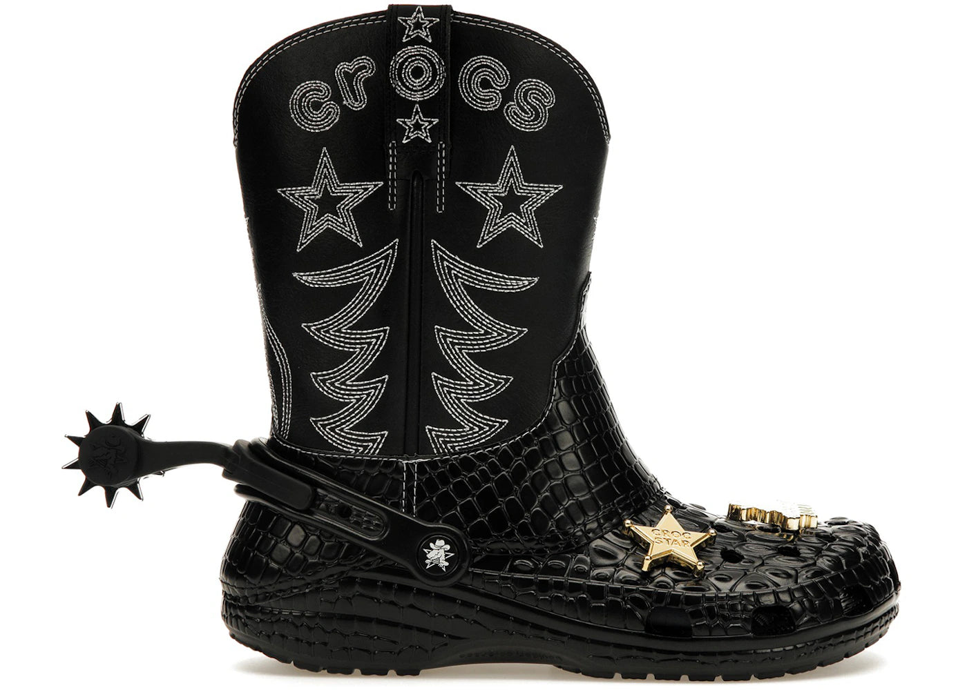 Crocs Classic Cowboy Boot-Black