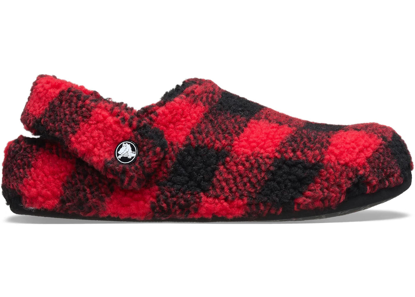 Crocs Classic Cozzzy Slipper-Buffalo Check Red