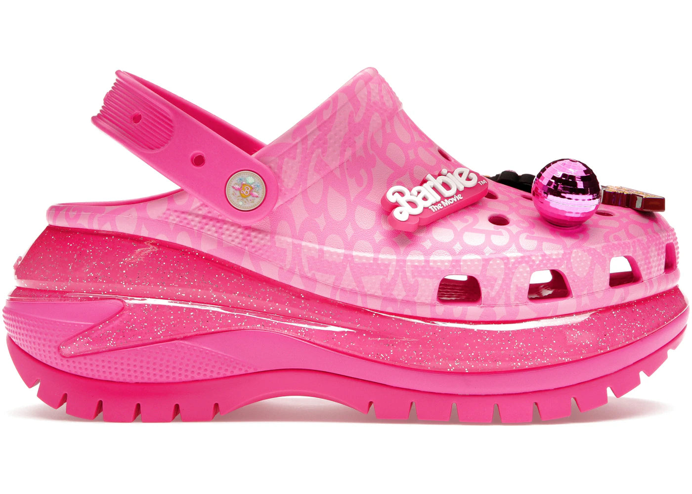 Crocs Classic Mega Crush Clog-Barbie The Movie Electric Pink