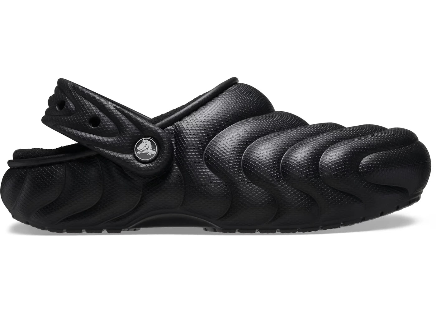 Sabots Crocs Classic Overpuff doublés - Noirs