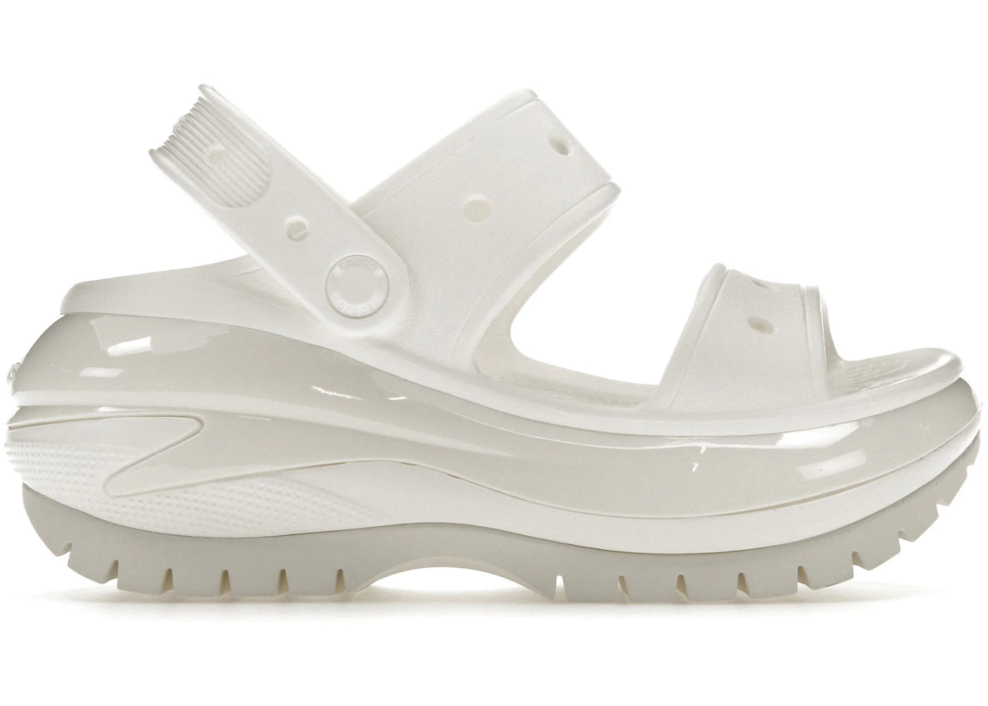 Crocs Mega Crush Sandal-White