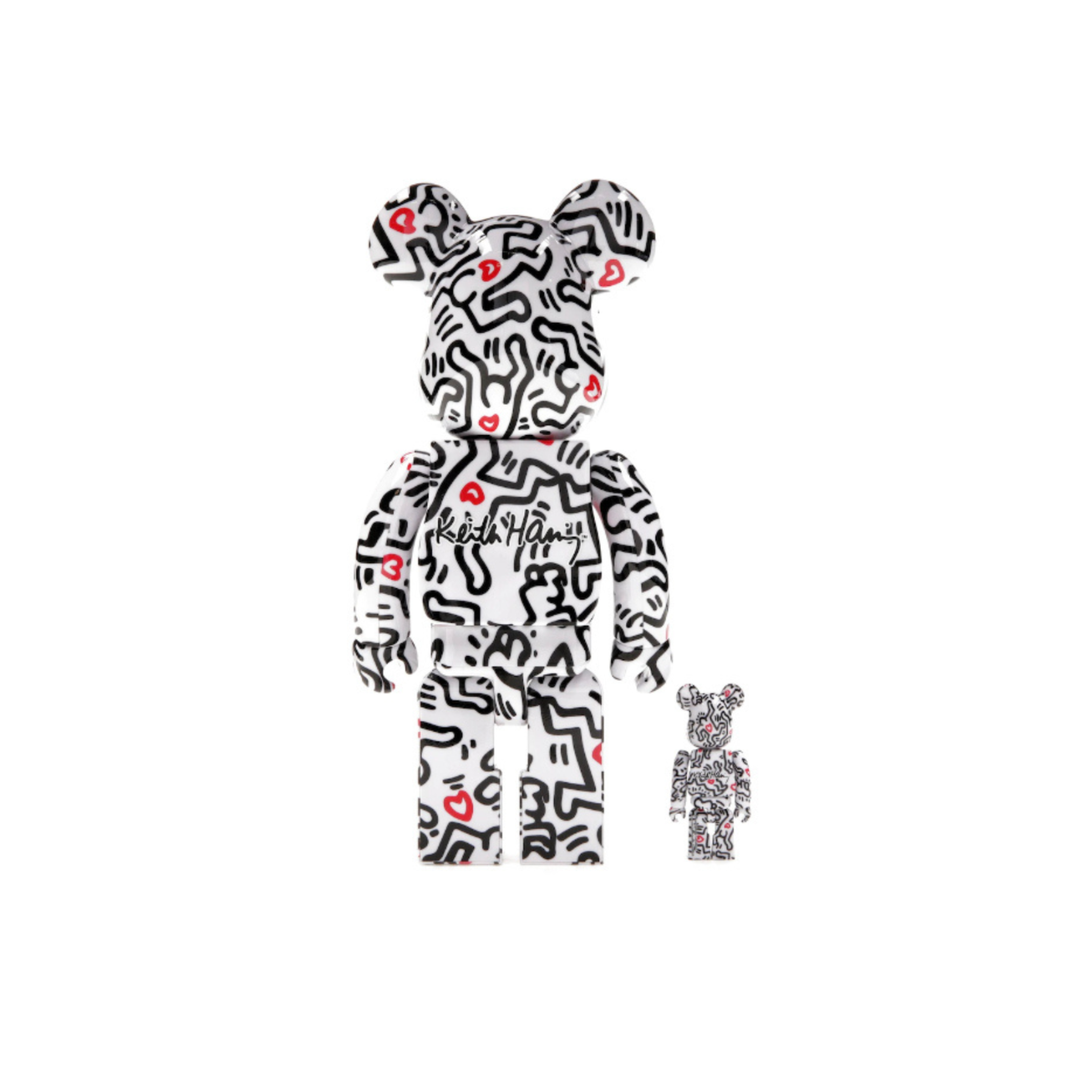 Bearbrick Keith Haring 100% & 400% Set