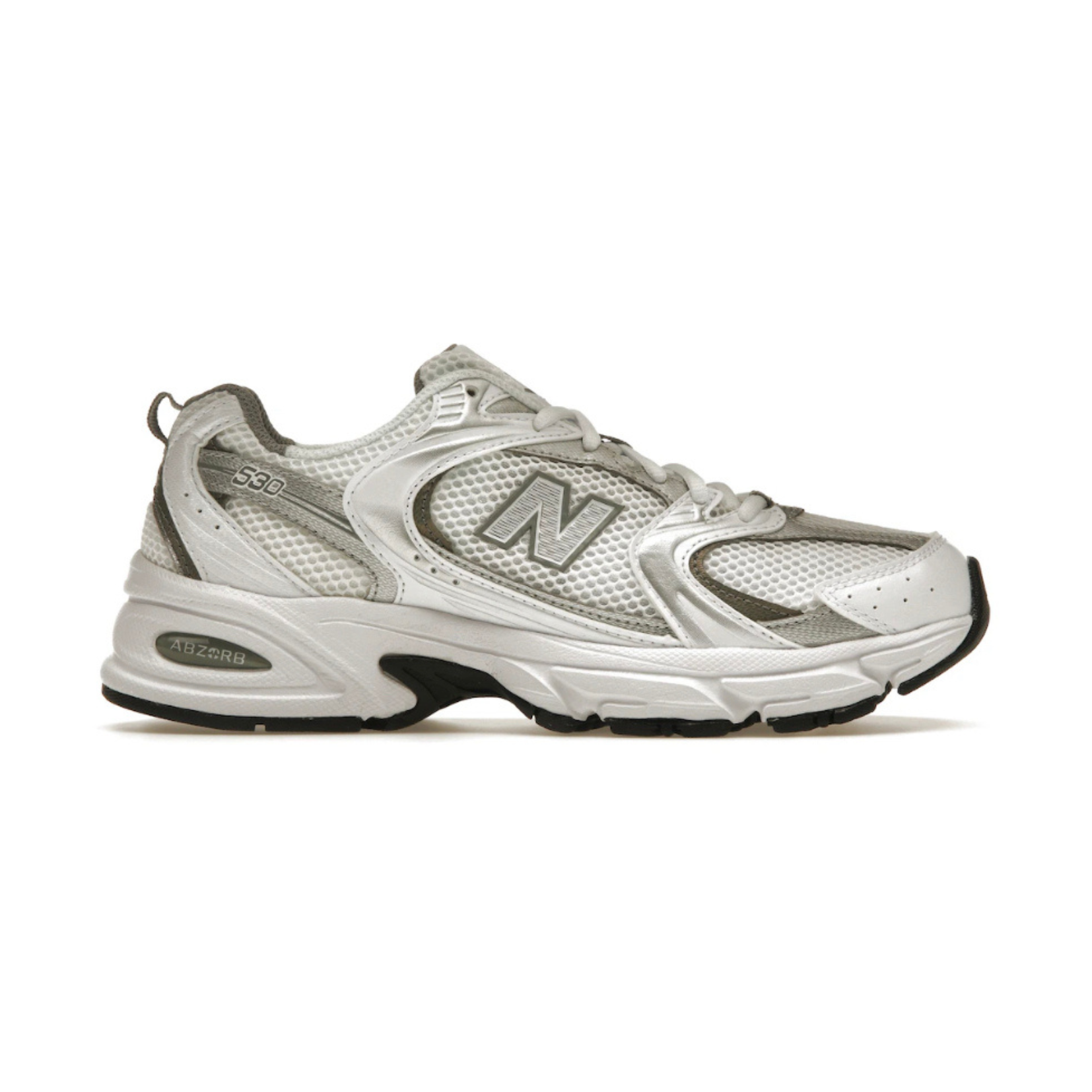 New Balance 530 White Silver Metallic