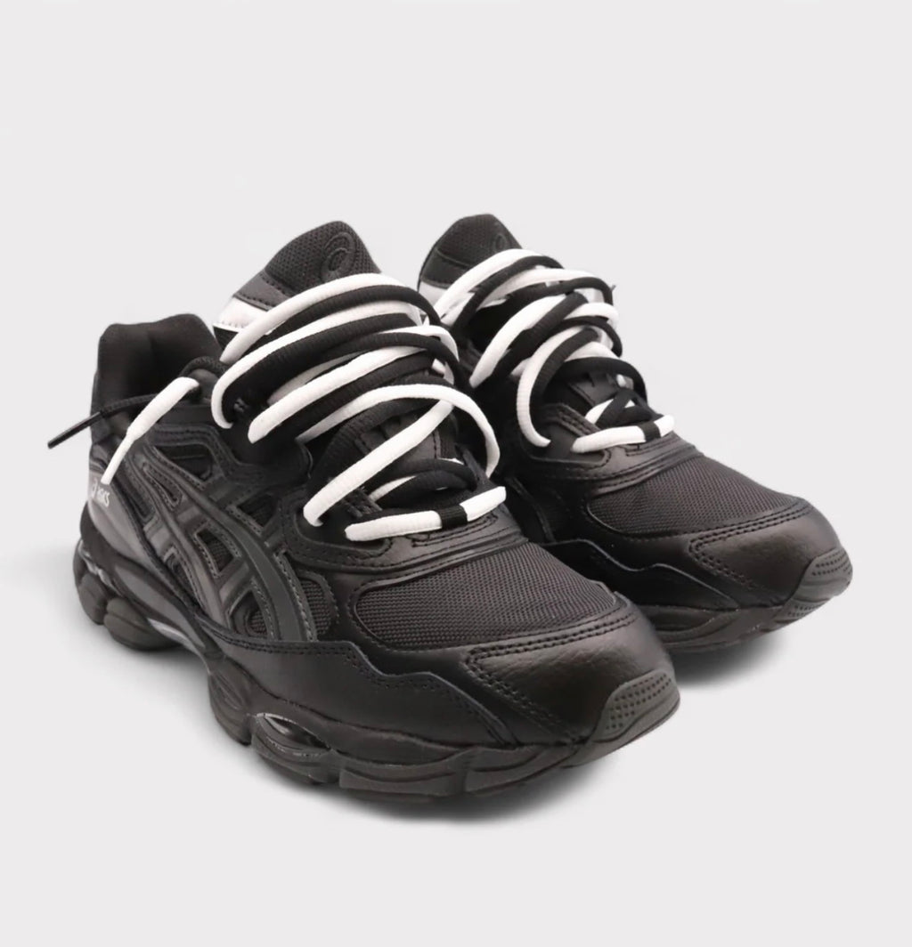 ASICS Gel-NYC-Graphite Black Double Laces
