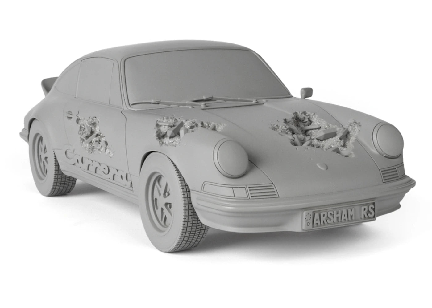 Daniel Arsham Eroded Porsche Carrera RS Figure