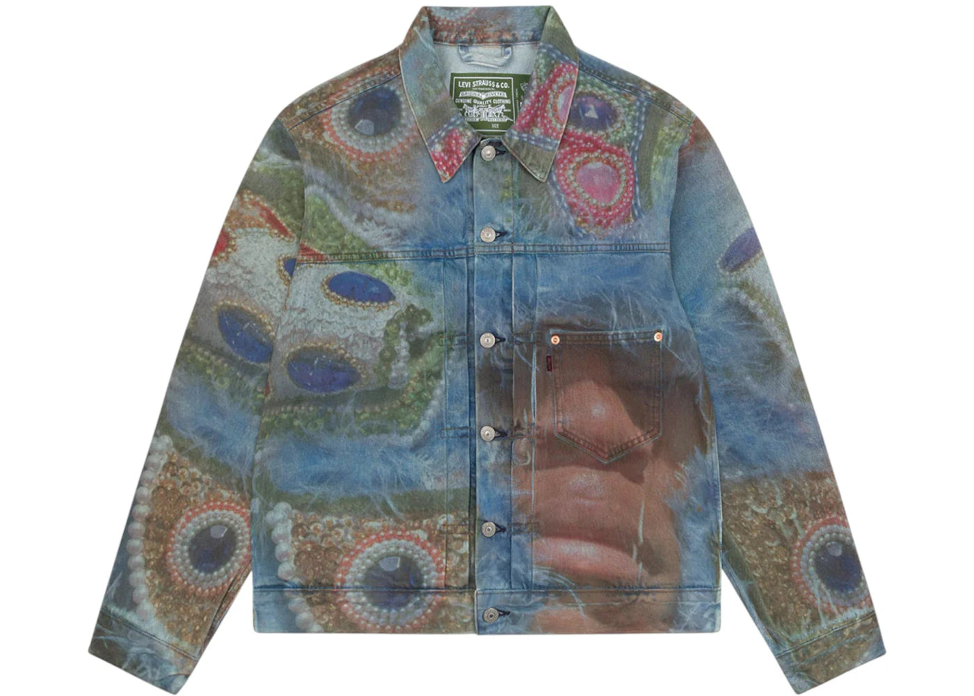 Denim Tears Big Chief Demond Type-1 Jean Jacket-Multicolor