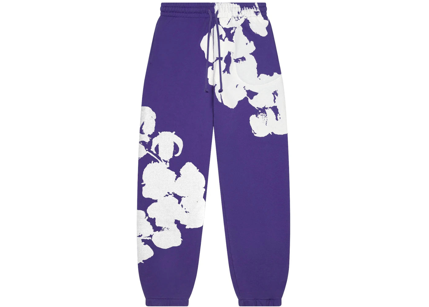 Denim Tears Big Cotton Wreath Sweatpants-Purple