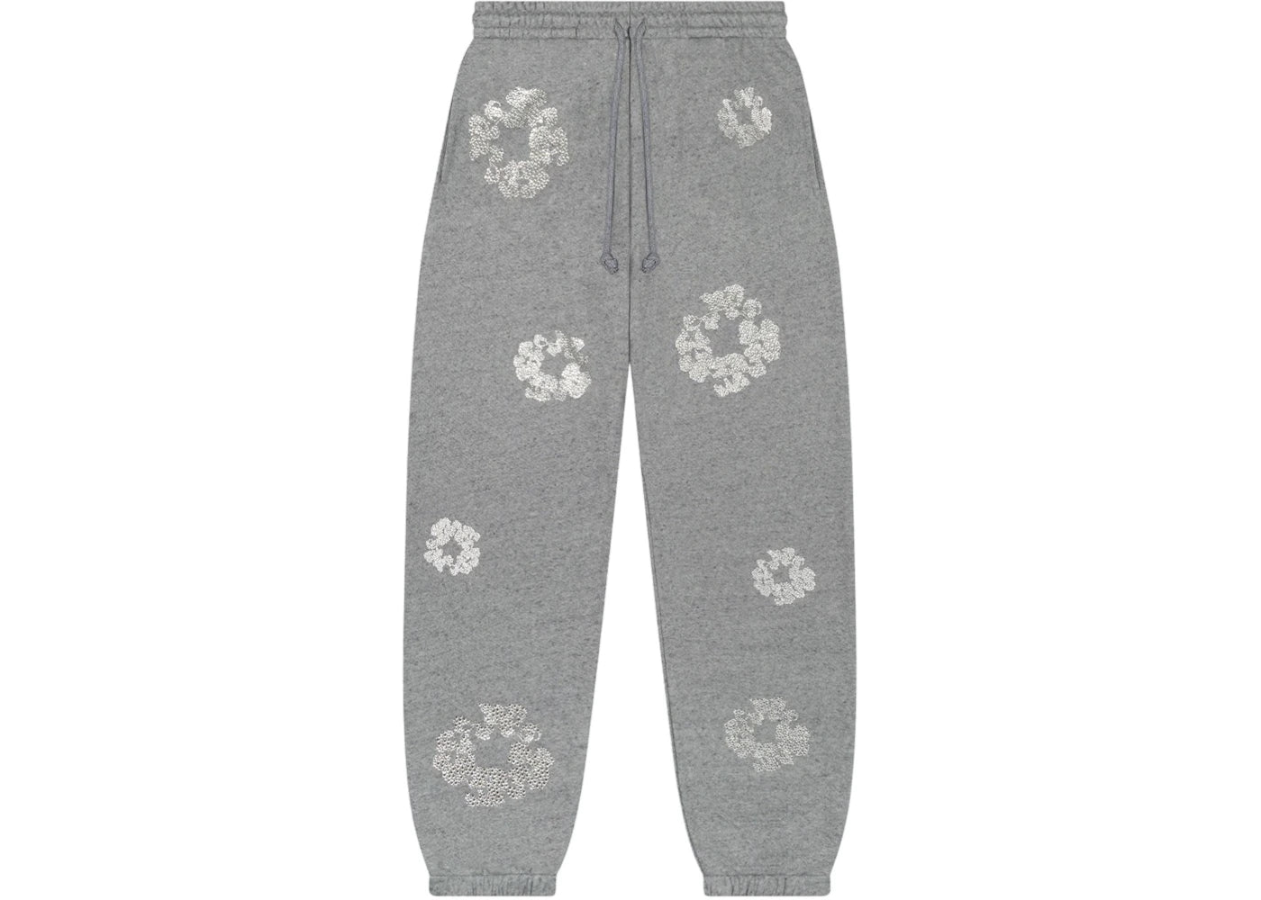 Denim Tears Cashmere Swarovski Cotton Wreath Sweatpants-Grey