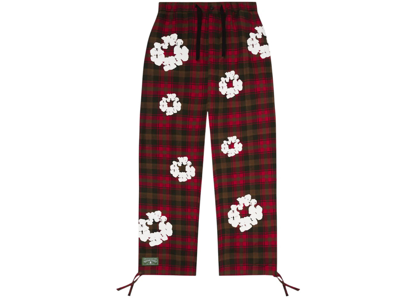 Denim Tears Cotton Wreath Pajama Pants-Red