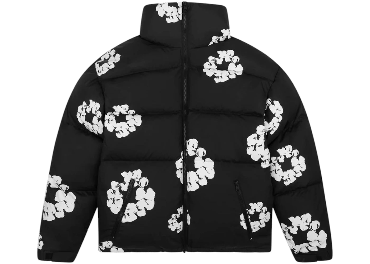Denim Tears Cotton Wreath Puffer Jacket-Black