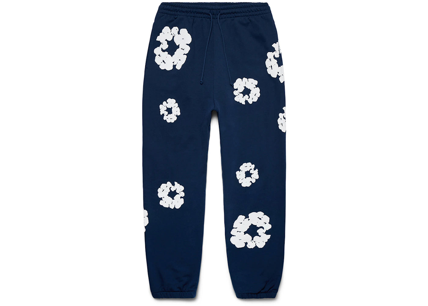 Denim Tears The Cotton Wreath Sweatpants-Navy