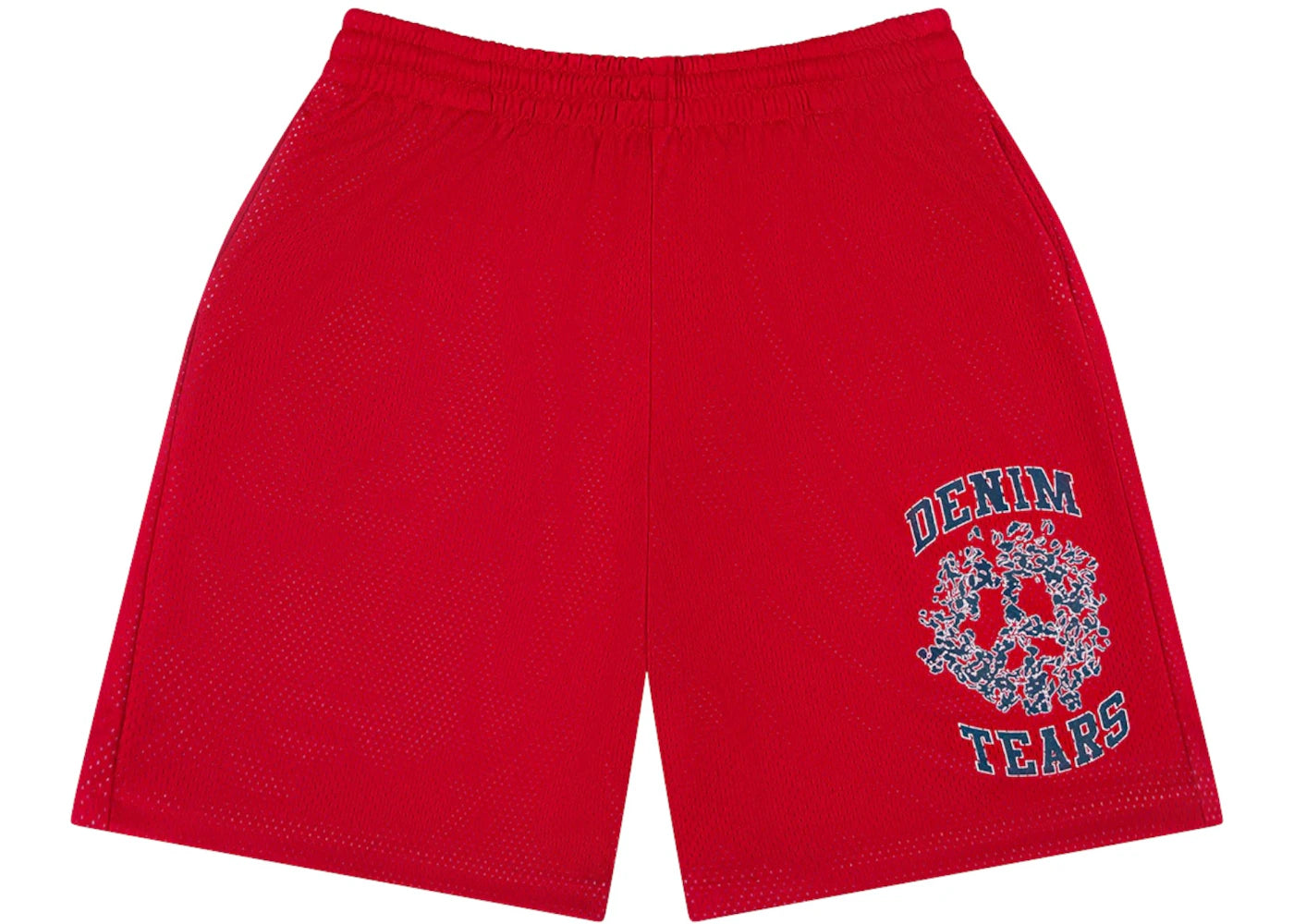 Denim Tears Denim University Mesh Shorts-Red