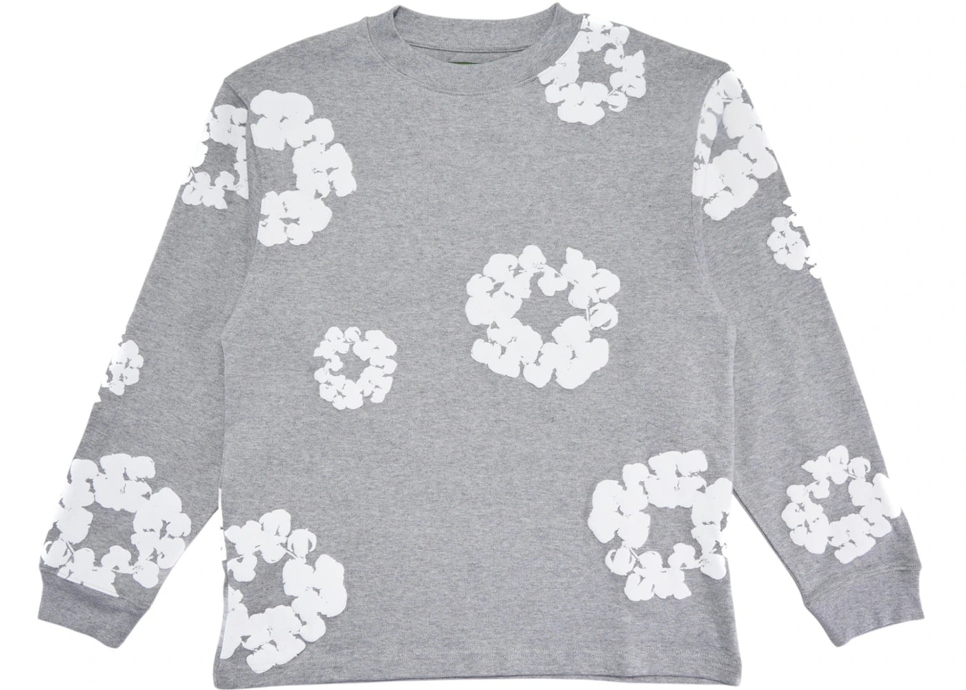 Denim Tears Long Sleeve Cotton Wreath T-shirt-Grey