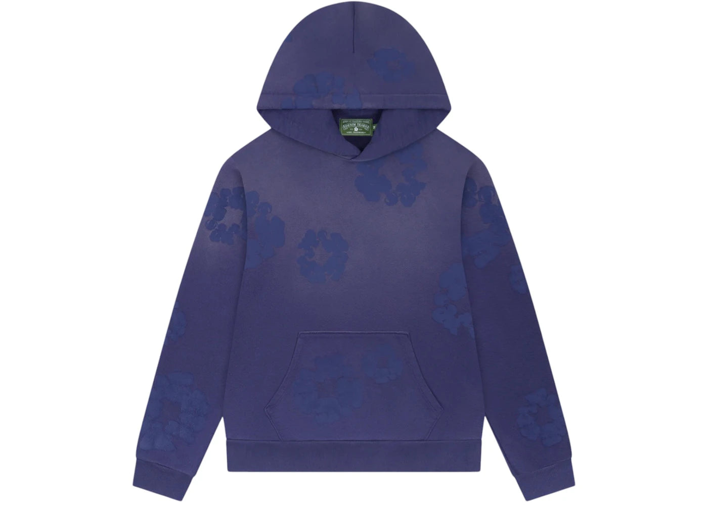 Denim Tears Mono Cotton Wreath Hoodie-Washed Blue