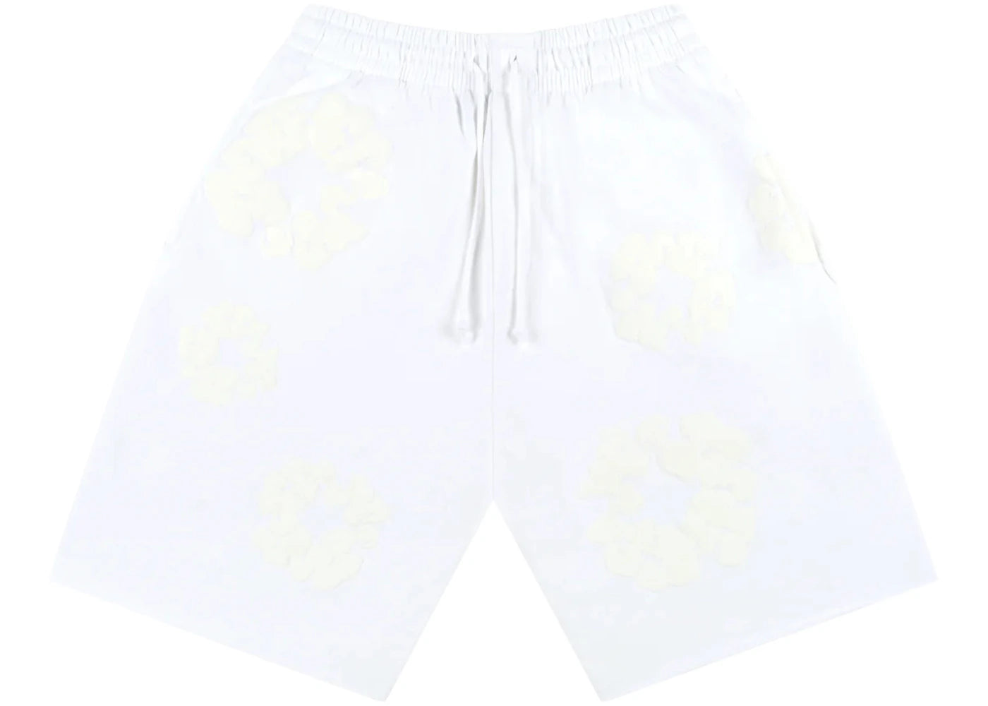 Denim Tears Mono Cotton Wreath Shorts-White