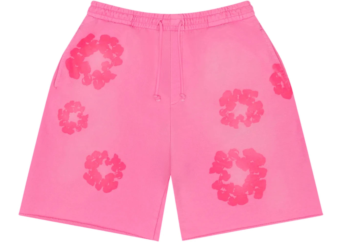 Denim Tears Mono Cotton Wreath Sweat Shorts-Pink