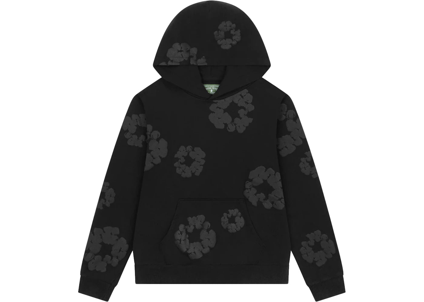 Denim Tears Mono Wreath Hoodie-Black