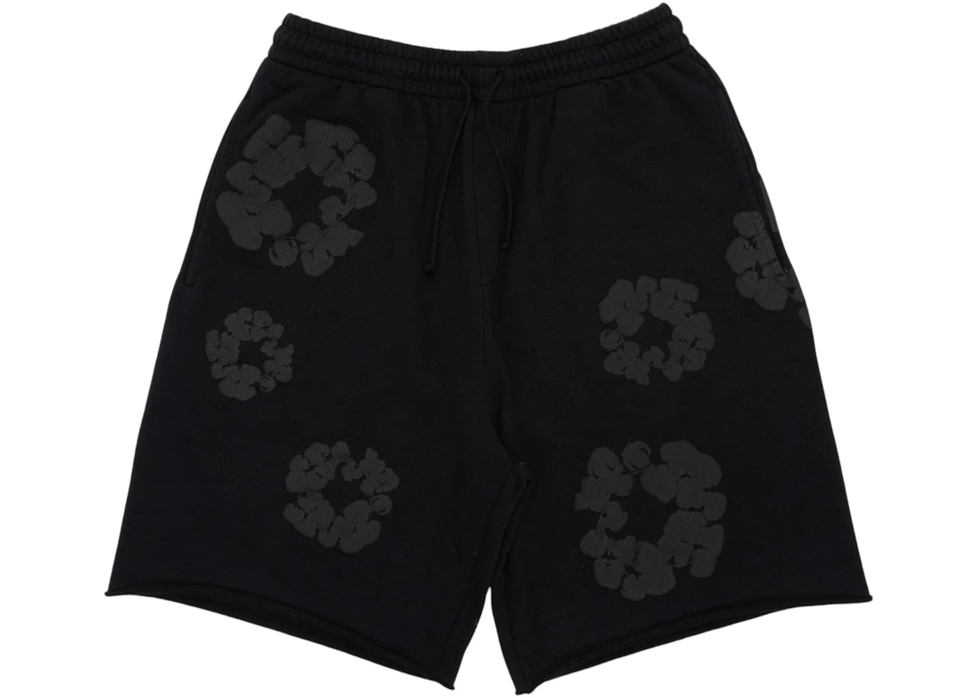Denim Tears Mono Wreath Sweatshorts-Black