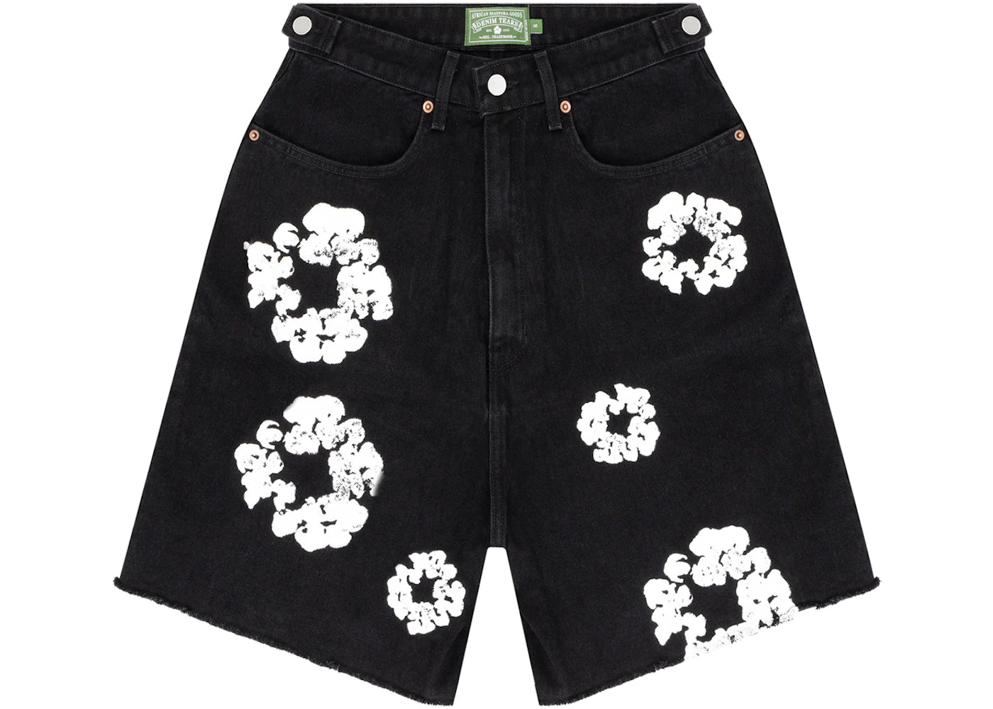 Denim Tears The Cotton Wreath Jean Short-Black