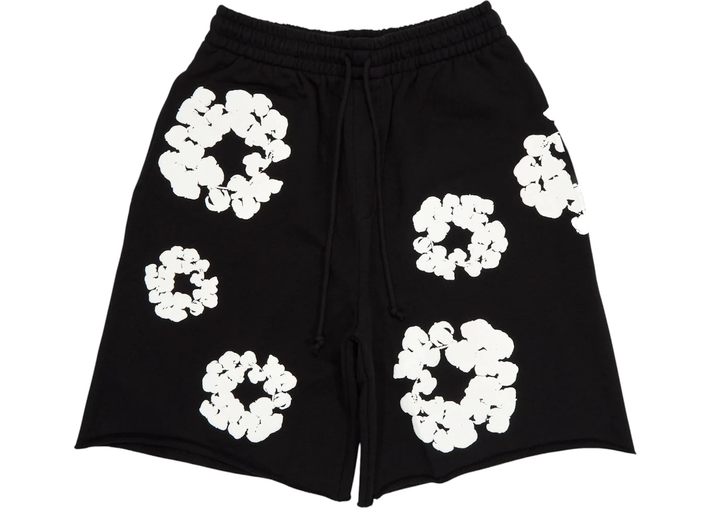Denim Tears The Cotton Wreath Shorts-Black