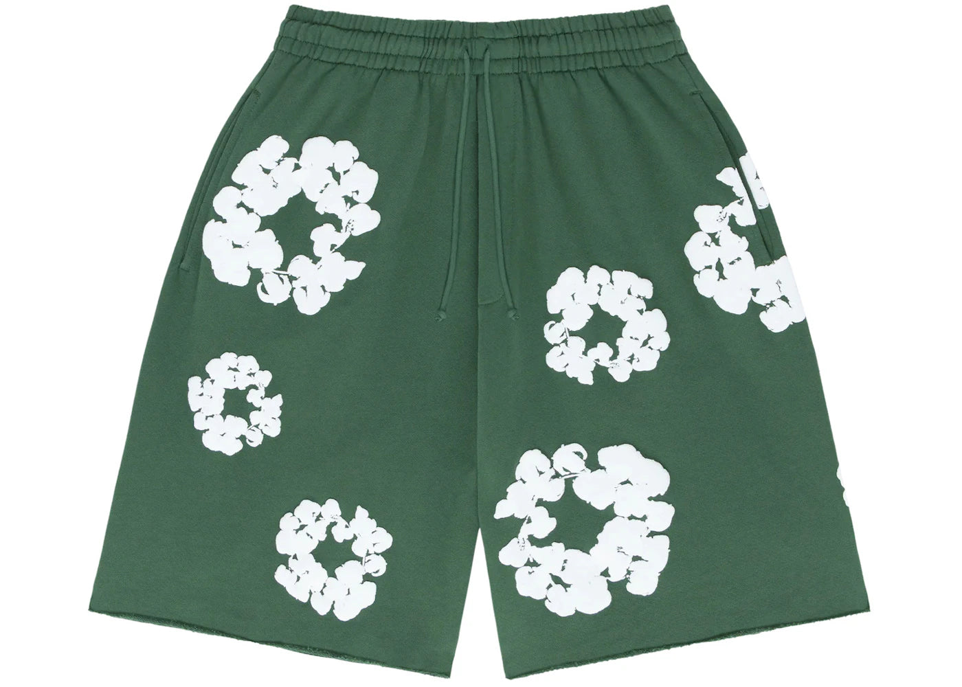 Denim Tears The Cotton Wreath Shorts-Green